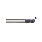 2 Flute Short Length Ball Nose Carbide X-Power Pro End Mills GM876 Series Plain Shank